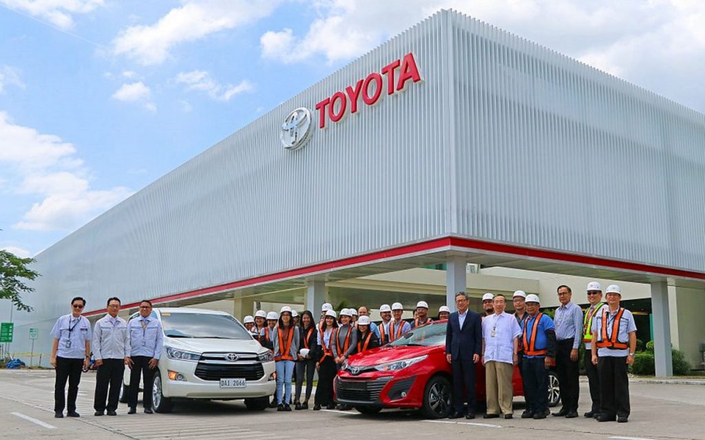 Toyota Motors Staff Celebrating