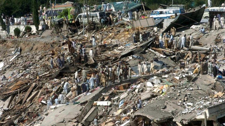 The destruction of Earthquake of 2005