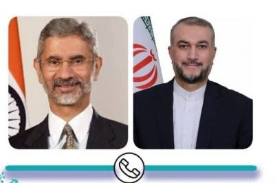 Iran and India’s foreign ministers communicated via phone