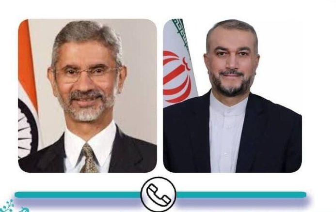 Iran and India's foreign ministers communicated via phone