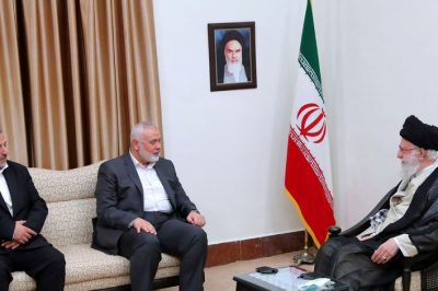 Iranian leader Khamenei meets with Hamas’ Haniyeh