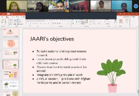 A JAARI Fellowship, facilitated by ifa (Institut für Auslandsbeziehungen) and implemented by Parindey in Pakistan and Tartak in Nepal, virtual session