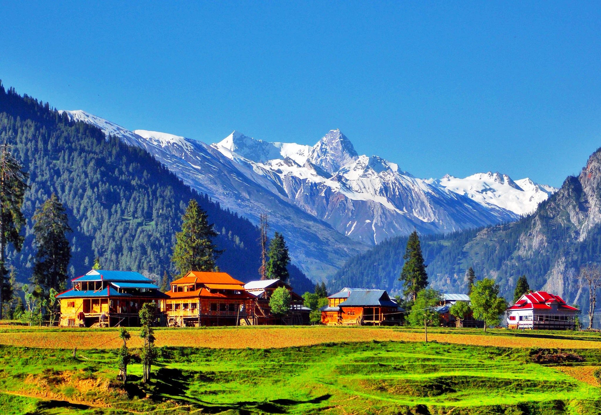 Snowy Mountain of Neelum Valley 