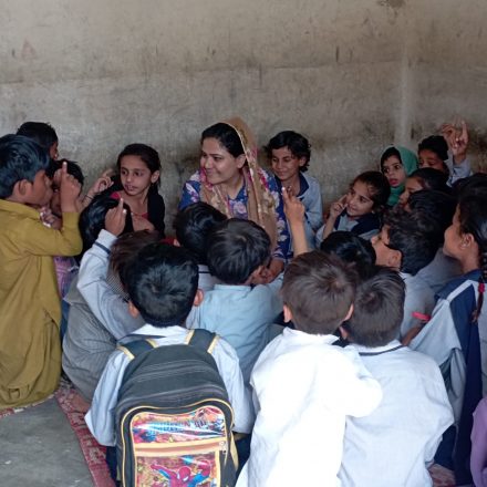Kalsoom Brohi at her school