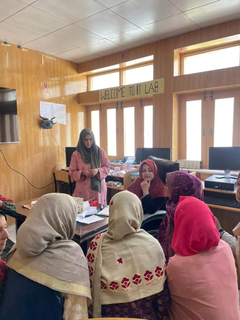 Gynaecologist is conducting session